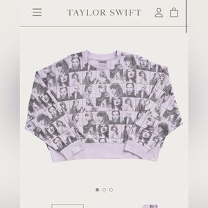 Taylor Swift The Eras Tour Cropped Lavender Pullover
